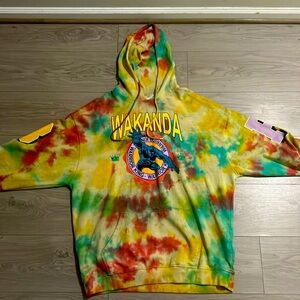 Marvel black panther tie die unisex hoodie